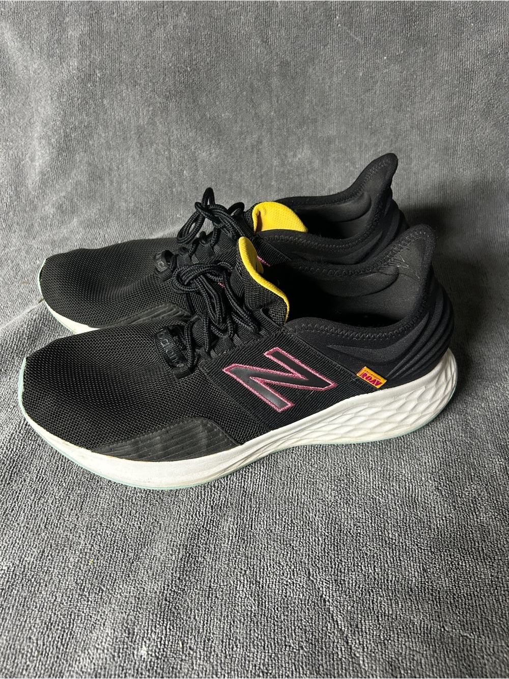 New Balance Fresh Foam Roav V1 Black Pink Running Shoes Women’s 12